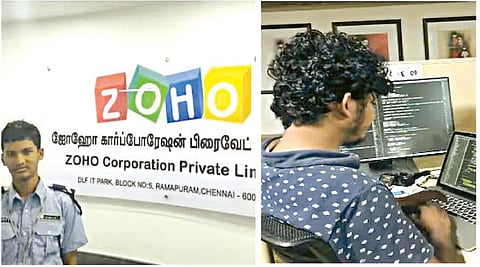 சோஹோ நிறுவனத்தில் செக்யூரிட்டி கார்டாக வேலைக்கு சேர்ந்த அப்துல் அலிம்.