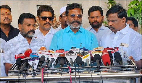 சென்னை விபத்தில் அண்ணாமலைக்கு தொடர்பு: விசிக தலைவர் திருமாவளவன் சந்தேகம்
