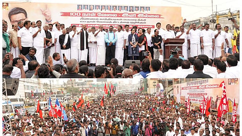 “இந்திய விவசாயிகளுக்கான குரல் இது” - 100 நாள் வேலை திட்ட ஆர்ப்பாட்டம் குறித்து ஸ்டாலின் பதிவு