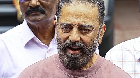 மக்கள் நீதி மய்யம் கட்சியின் தலைவர் கமல்ஹாசன்