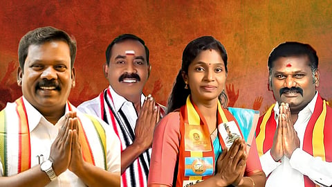 காங்கிரஸ் - செல்வப்பெருந்தகை | அதிமுக - கே.பழனி | நாதக - சிந்து | தவெக - தென்னரசு