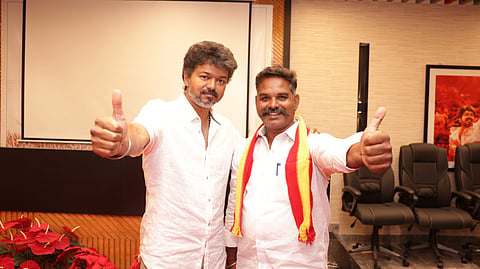 எடப்பாடி தொகுதியில் சுயேச்சை வேட்பாளருக்கு தவெக ஆதரவு: விஜய் அறிவிப்பு