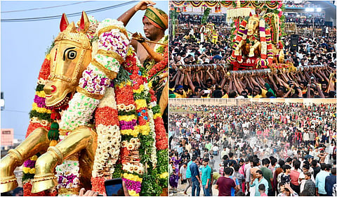 வைகை ஆற்றில் கள்ளழகர் - மதுரை சித்திரைத் திருவிழா கோலாகலம் | புகைப்படத் தொகுப்பு