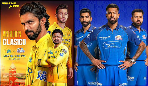 பதிலடி கொடுக்கும் முனைப்பில் மும்பை - இன்று சிஎஸ்கேவுடன் சேப்பாக்கத்தில் மோதல்