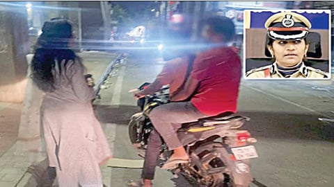 ஹைதராபாத்: சாதாரண பெண் போல நள்ளிரவில் சோதனையில் ஈடுபட்ட போலீஸ் அதிகாரி