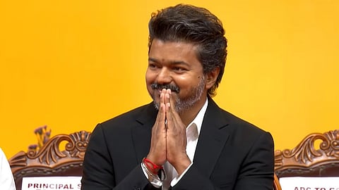 முதல்வர் விஜய் பதவியேற்பு விழாவில் முதலில் பாடப்பட்ட வந்தே மாதரம்