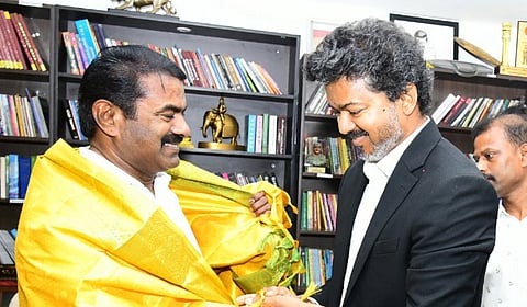 நாதக தலைமை ஒருங்கிணைப்பாளர் சீமான் உடன் முதல்வர் ஜோசப் விஜய் சந்திப்பு