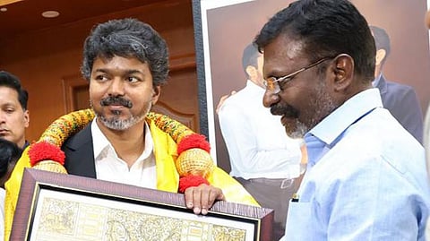 விசிக தலைவர் திருமாவளவனை சந்தித்து வாழ்த்து பெற்றார் முதல்வர் விஜய்