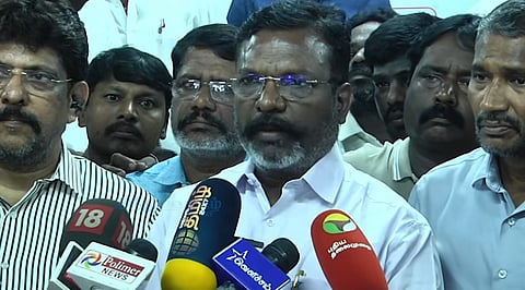 “விஜய் வருகைக்காக சோஃபா ஆர்டர் செய்யப்படவில்லை” - திருமாவளவன் விளக்கம்