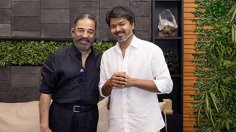 முதல்வர் விஜய்யுடன் கமல்ஹாசன் சந்திப்பு: திரைத்துறையை மேம்படுத்த ஆலோசனை