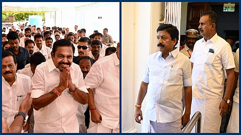 பழனிசாமி, சண்முகம் தரப்பு மீண்டும் ஆலோசனை: பேரவைத் தலைவர் முடிவுக்காக காத்திருப்பு