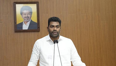 ஒலிம்பிக்கில் பங்கேற்கும் ஆர்வமுடைய வீரர், வீராங்கனைக்கு ரூ.5.80 லட்சம் நிதி: அமைச்சர் ஆதவ் அர்ஜுனா வழங்கினார்