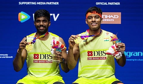 சிங்கப்பூர் ஓபன் பாட்மிண்டனில் சாட்விக் - ஷிராக் ஜோடி சாம்பியன்