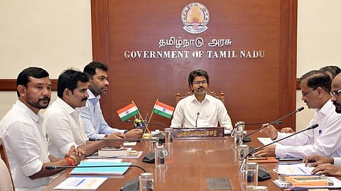 தவெக அரசு பதவியேற்ற பிறகு முதல்முறையாக முதல்வர் விஜய் தலைமையில் அமைச்சரவை இன்று கூடுகிறது
