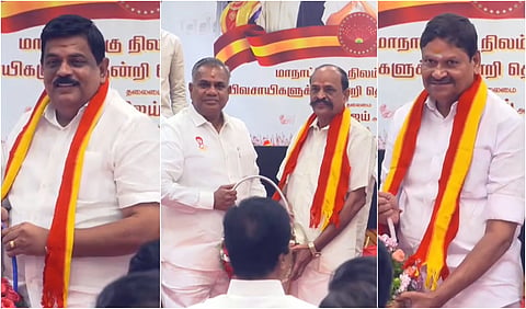 உடுமலை ராதாகிருஷ்ணன், கடம்பூர் ராஜு, எம்.சி.சம்பத்