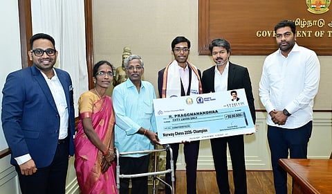 நார்வே செஸ் 2026 வெற்றி: பிரக்ஞானந்தாவுக்கு தமிழக அரசு ரூ.50 லட்சம் ஊக்கத் தொகை