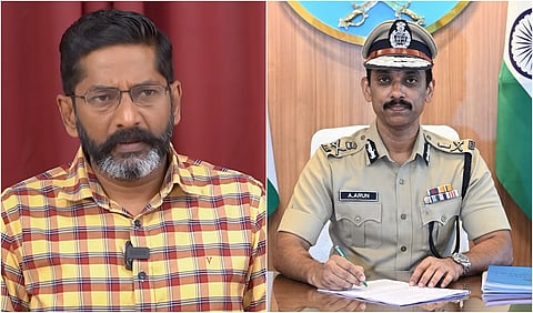 அருண் ஐபிஎஸ் மீது சென்னை காவல் ஆணையர் அலுவலகத்தில் சவுக்கு சங்கர் புகார் - கூறியது என்ன?