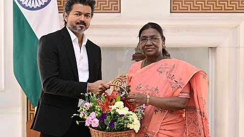 டெல்லியில் குடியரசுத் தலைவருடன் தமிழக முதல்வர் விஜய் சந்திப்பு