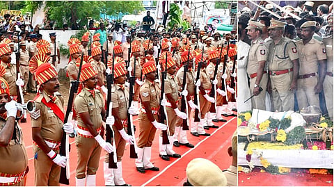 72 குண்டுகள் முழங்க அரசு மரியாதையுடன் பாரதிராஜாவின் உடல் நல்லடக்கம்