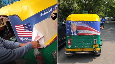 அமெரிக்கா தாக்குதலில் இந்திய மாலுமிகள் உயிரிழப்பு: ட்ரம்ப் போஸ்டர்களை கிழித்த ஆட்டோ ஓட்டுநர்கள்