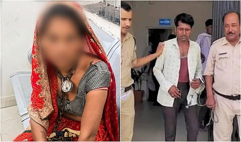ம.பி.யில் மனைவியை சங்கிலியால் கட்டி வைத்து சித்ரவதை செய்த கணவன் கைது