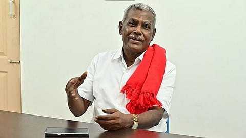 மார்க்சிஸ்ட் கம்யூனிஸ்ட் கட்சியின் மாநிலச் செயலாளர் பெ.சண்முகம்