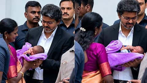 தவெக எம்எல்ஏ பல்லவியின் குழந்தைக்கு ‘தமிழ் வெற்றிகொண்டான்’ என பெயர் சூட்டிய முதல்வர் விஜய்