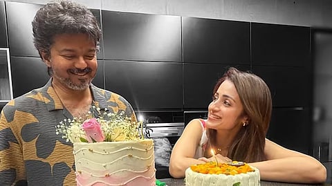 நடிகை த்ரிஷா பகிர்ந்த முதல்வர் விஜய் பிறந்தநாள் ‘க்ளிக்’ வைரல்!