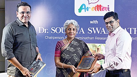 தூய்மையான சுற்றுச்சூழலே ஆரோக்கியமான அடித்தளம்: சவுமியா சுவாமிநாதன் அறிவுறுத்தல்