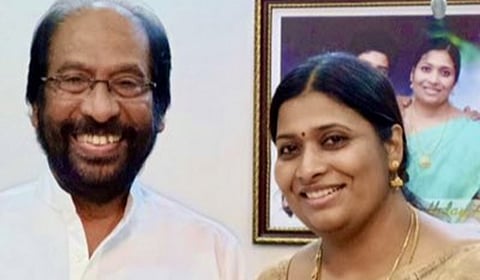 ரூ.10 லட்சம், 26 பவுன் நகை மோசடி: திருச்சி சிவா மகள், மருமகன் மீது போலீஸில் புகார்