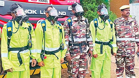 திருவள்ளூர்: தனியார் நிறுவனத்தில் அமோனியா வாயு அகற்றும் பணி தொடக்கம்