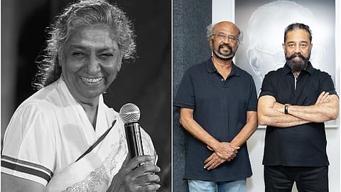 எஸ்.ஜானகி மறைவு: ரஜினிகாந்த், கமல் ஹாசன் புகழஞ்சலி