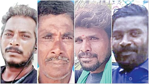 மின்சாரம் பாய்ந்து உயிரிழந்த பாட்ஷா, ராஜேந்திரன், பிரபு, பாலாஜி (எ) வெங்கடேசன்