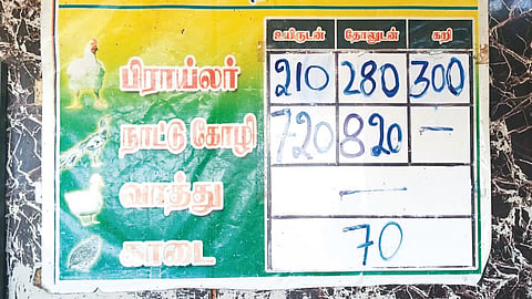 கோழி இறைச்சியின் விலை திடீர் உயர்வு: கோவையில் கிலோ ரூ.340-க்கு விற்பனை
