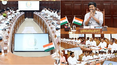 முதல்வர் விஜய் தலைமையிலான அமைச்சரவைக் கூட்டத்தில் விவாதிக்கப்பட்டது என்ன?