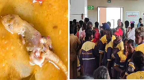 தூய்மை பணியாளருக்கான காலை உணவில் பல்லி இருந்ததால் அதிர்ச்சி: ஆவடியில் 40-க்கும் மேற்பட்டோருக்கு வாந்தி, மயக்கம்