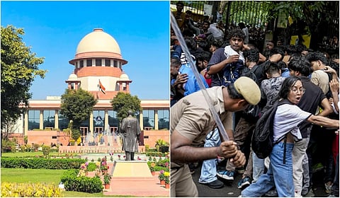போராட்டத்தின்போது காவல் துறையினர் நிதானத்தைக் கடைப்பிடிக்க வேண்டும்: உச்ச நீதிமன்ற நீதிபதிகள் கருத்து