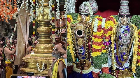ஸ்ரீவில்லிபுத்தூர் ஆண்டாள் கோயில் ஆடிப்பூர தேரோட்ட திருவிழா கொடியேற்றத்துடன் தொடக்கம்