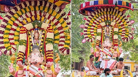 திருக்கழுக்குன்றம் திரிபுர சுந்தரி அம்பாள் கோயிலில் திருக்கல்யாண பெருவிழா