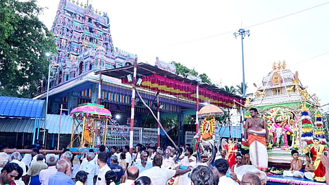 பிள்ளையார்பட்டி கற்பக விநாயகர் கோயிலில் கஜமுக சூரசம்ஹாரம்: ஏராளமான பக்தர்கள் பங்கேற்பு