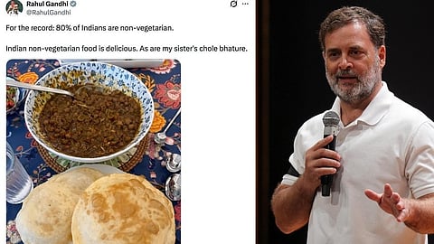 “80 சதவீத இந்தியர்கள் அசைவம் உண்பவர்கள்” - பிரிக்ஸ் மாநாட்டு உணவு பட்டியலை விமர்சித்த ராகுல்