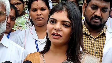 தவெக எம்.எல்.ஏ. கனிமொழி சந்தோஷ் | கோப்புப் படம்