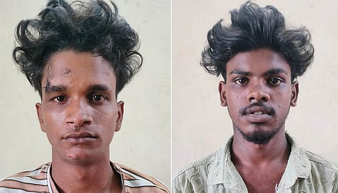 கைதான இருவர்.