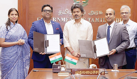 வால்கிரீன்ஸ் நிறுவனத்தின் திறன் மையம்: முதல்வர் விஜய் முன்னிலையில் புரிந்துணர்வு ஒப்பந்தம்