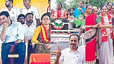 மதுராந்தகத்தில் தீவிரப் பிரச்சாரம்: வாக்காளர்களை சந்திக்கும் வேட்பாளர்கள்