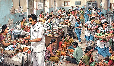 தாய்மாமன் தங்க மோதிரம் திட்டத்தால் அரசு மருத்துவமனைகளில் மகப்பேறு சிகிச்சையில் நெருக்கடி?