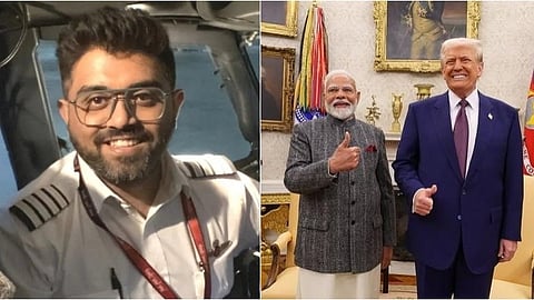 ‘இந்திய விமானி ஸ்மித் மச்சார் ஒரு ஹீரோ’ - மோடி, ட்ரம்ப் புகழாரம்