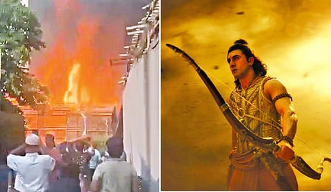 ‘ராமாயணா’ படப்பிடிப்பு தளத்தில் தீ விபத்து