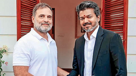 காங்கிரஸ் தலைவர் ராகுல் இன்று சென்னை வருகை: முதல்வர் விஜய்யை சந்திக்க திட்டம்