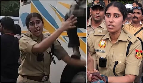 டெல்லி போராட்டத்தை ஒடுக்குவதில் ஏடிசிபி ஐஸ்வர்யாவின் நடவடிக்கைகள் சமூக வலைதளங்களில் வைரல்